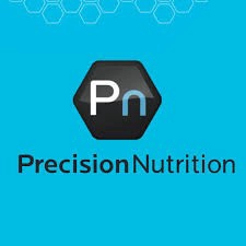 A teal box that says, Precision Nutrition.